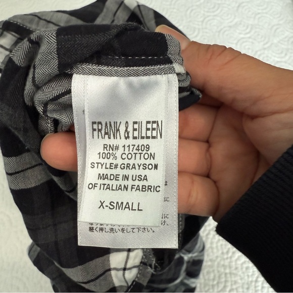 Frank & Eileen Black and White Plaid Button Down Shirt - Picture 9 of 11